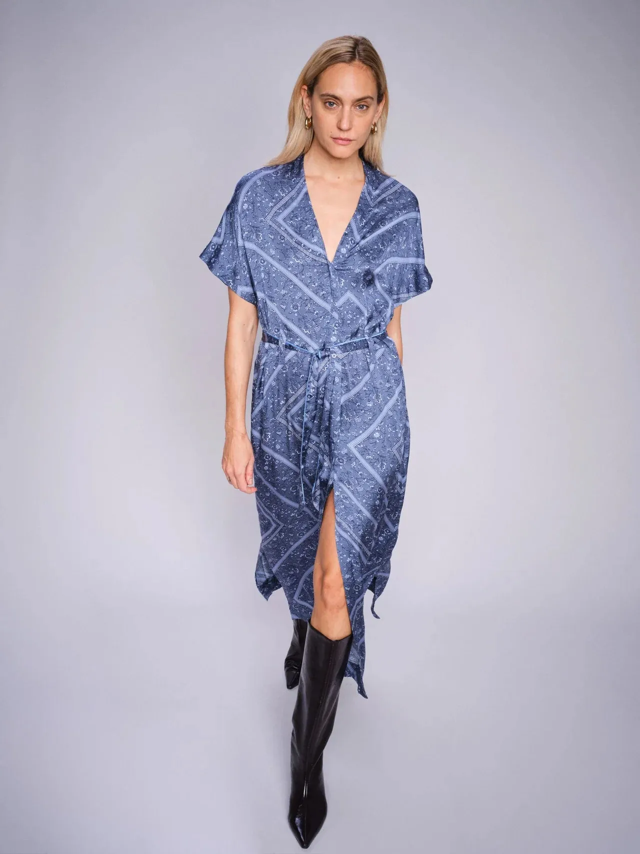Mos Mosh Lisha Blue Shirt Dress