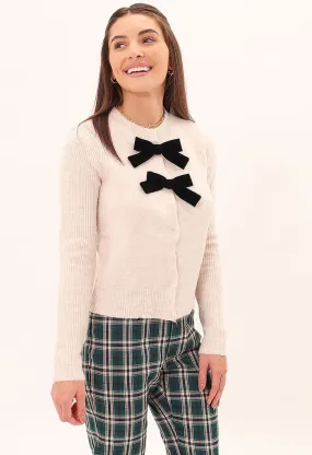 NELSA BOW CARDIGAN