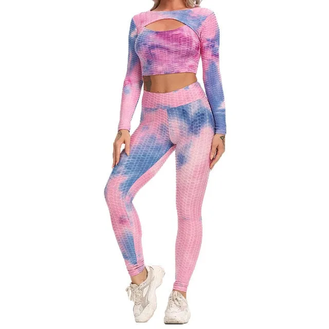 NEW Print Women Yoga Sets fitness sportswear Track Suit