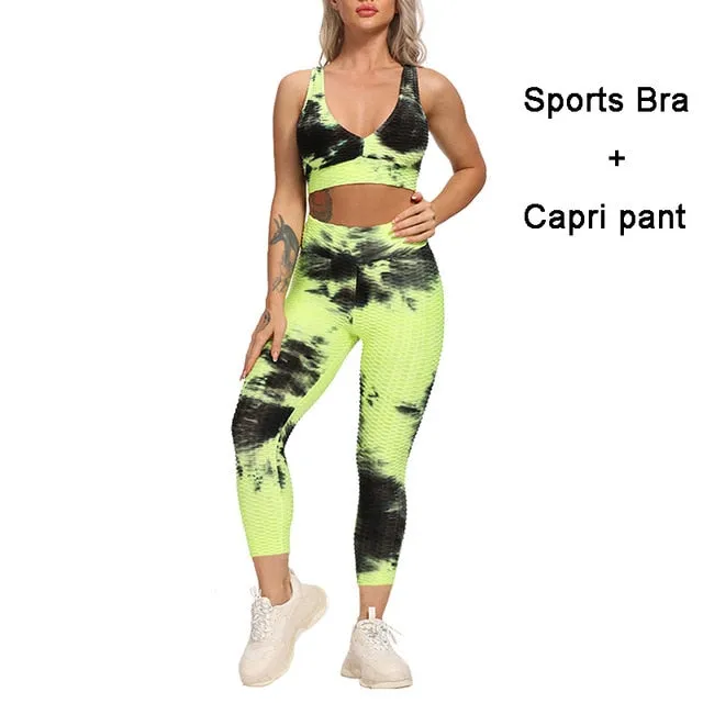 NEW Print Women Yoga Sets fitness sportswear Track Suit