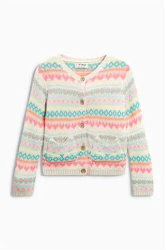 Next Baby Girls Fairisle Cardigan