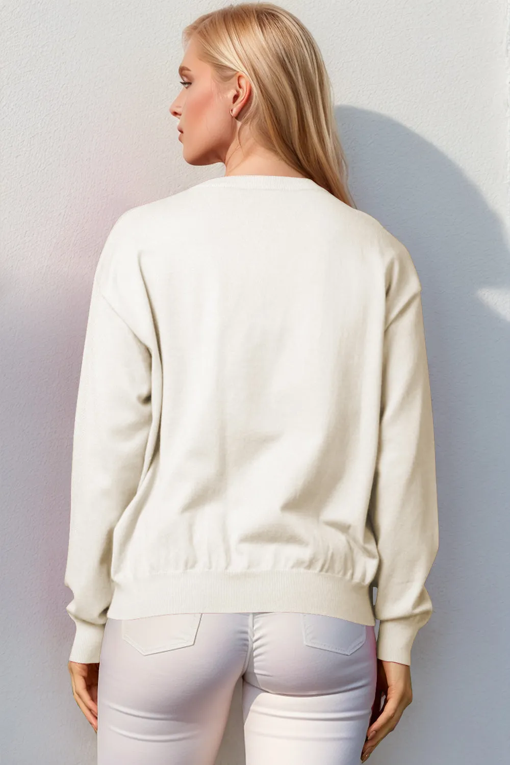 Nutcracker Sequin Long Sleeve Sweater- Regular and Plus Size