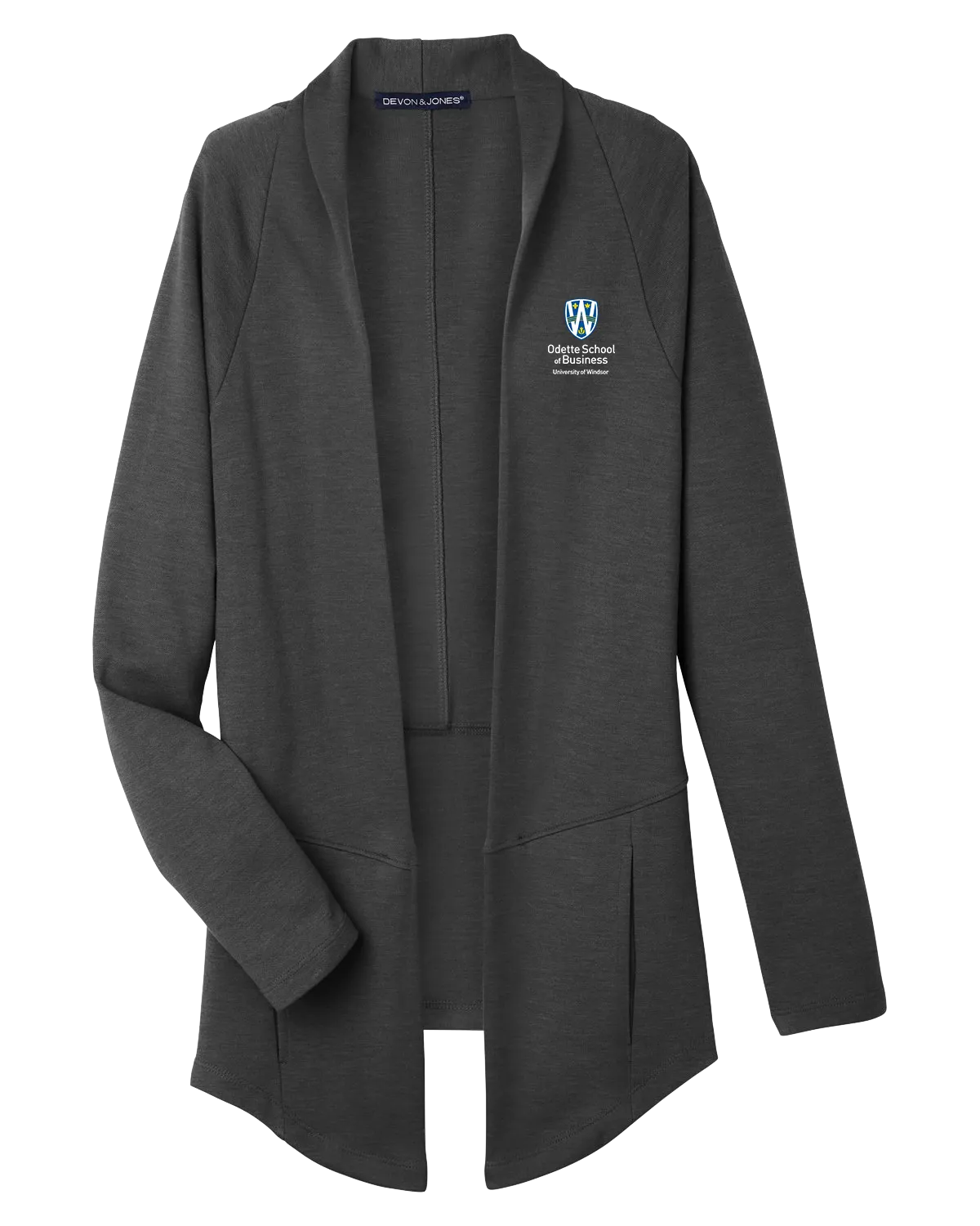 Odette Ladies' Charleston Cardigan with Embroidered Logo