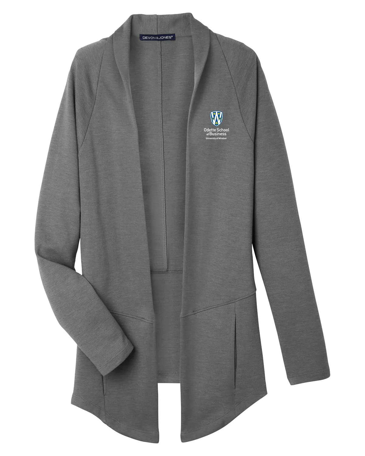 Odette Ladies' Charleston Cardigan with Embroidered Logo