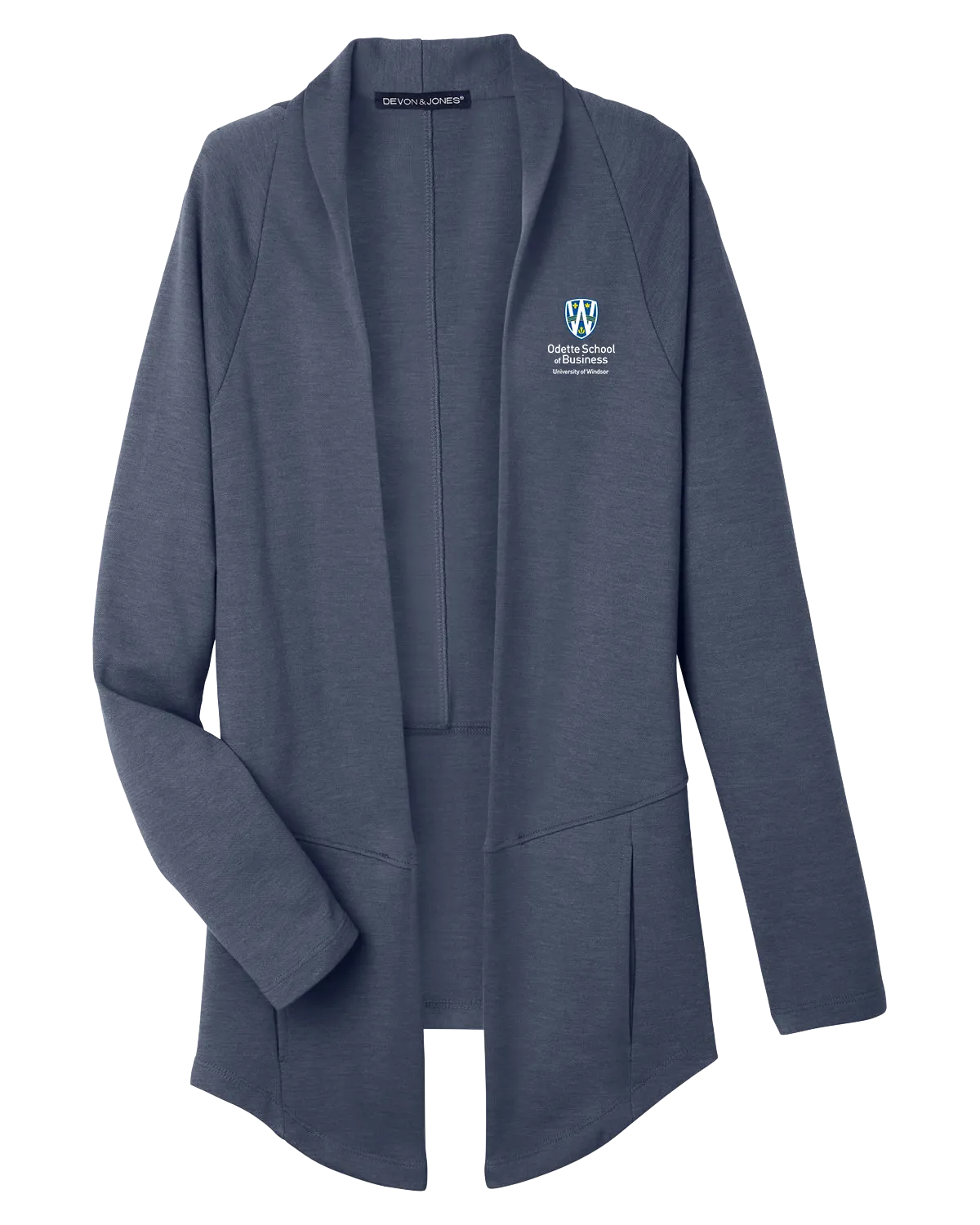 Odette Ladies' Charleston Cardigan with Embroidered Logo