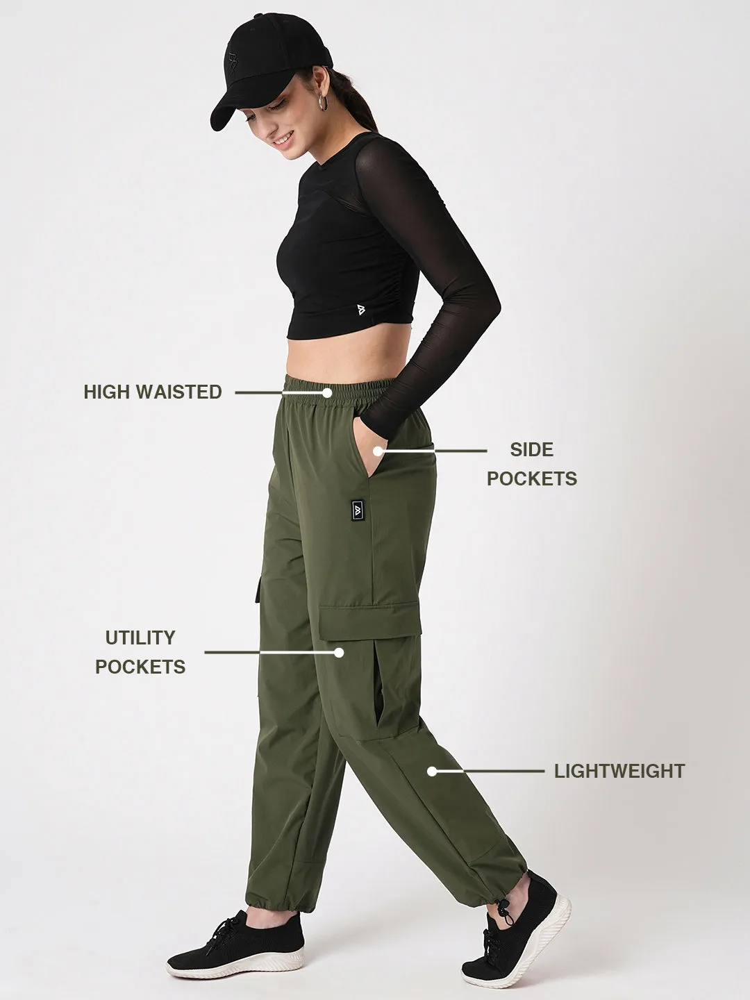 Olivine Parachute Pants