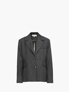 OPEN BACK TAILORED SHIRT BLAZER