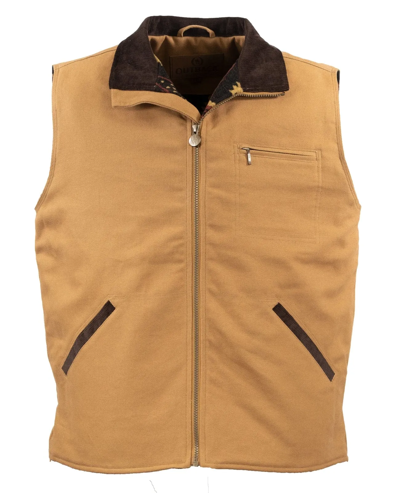 Outback Sawbuck Vest Canvas Tan
