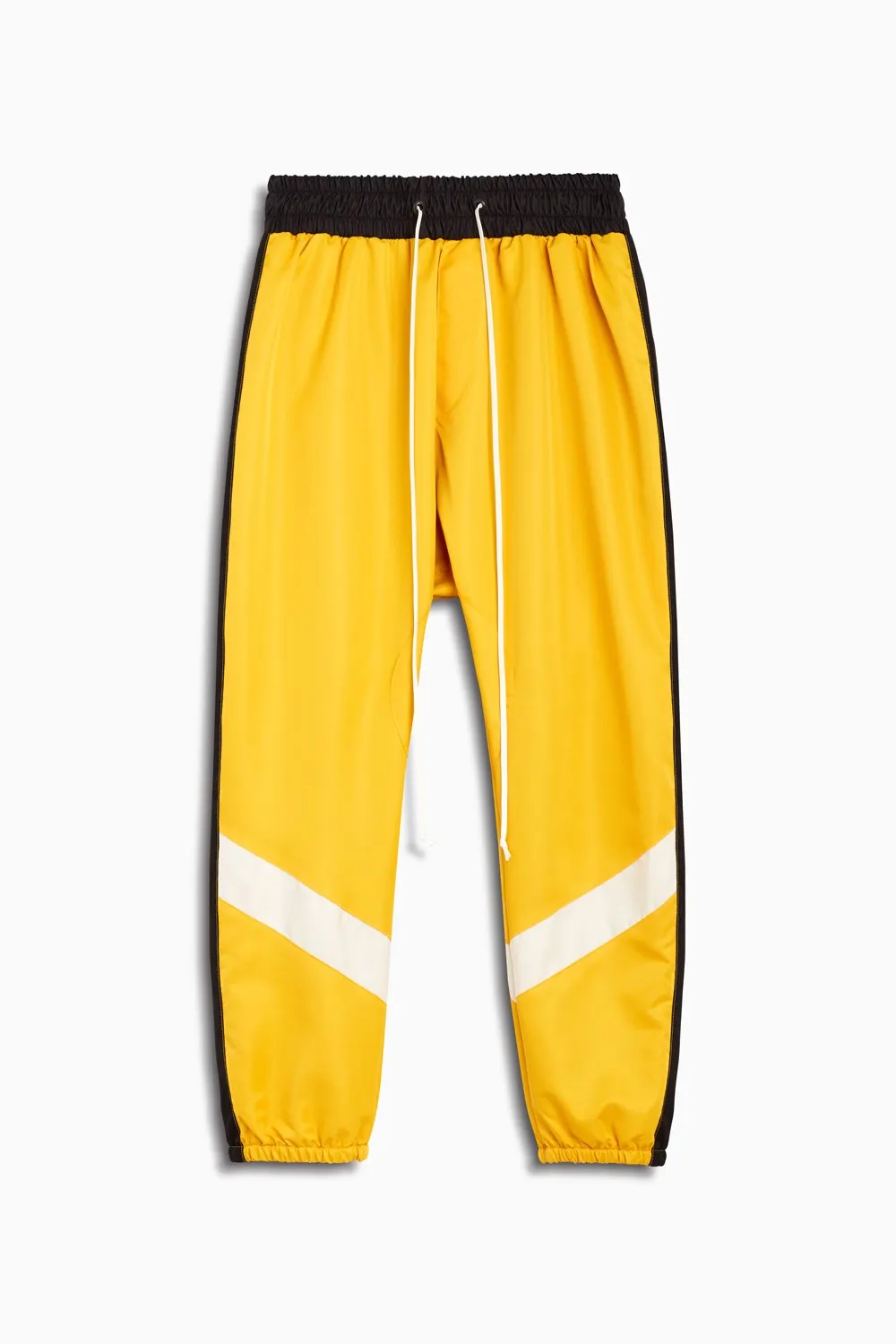 parachute track pant ii / yellow   black   ivory