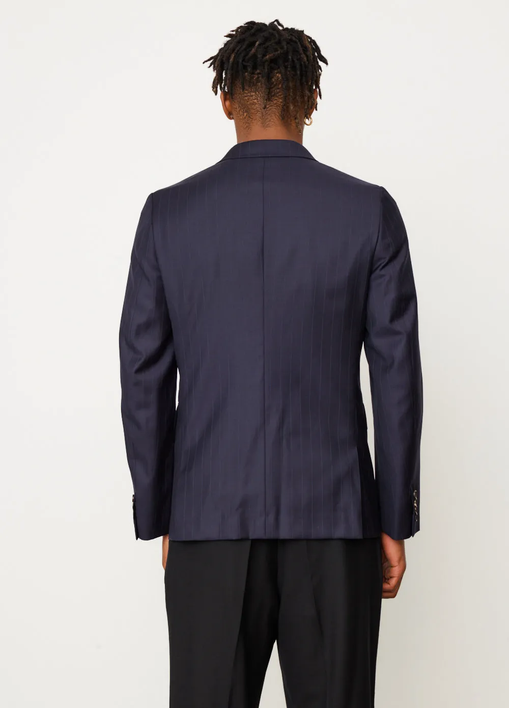 Pinstripe 3 Button Jacket