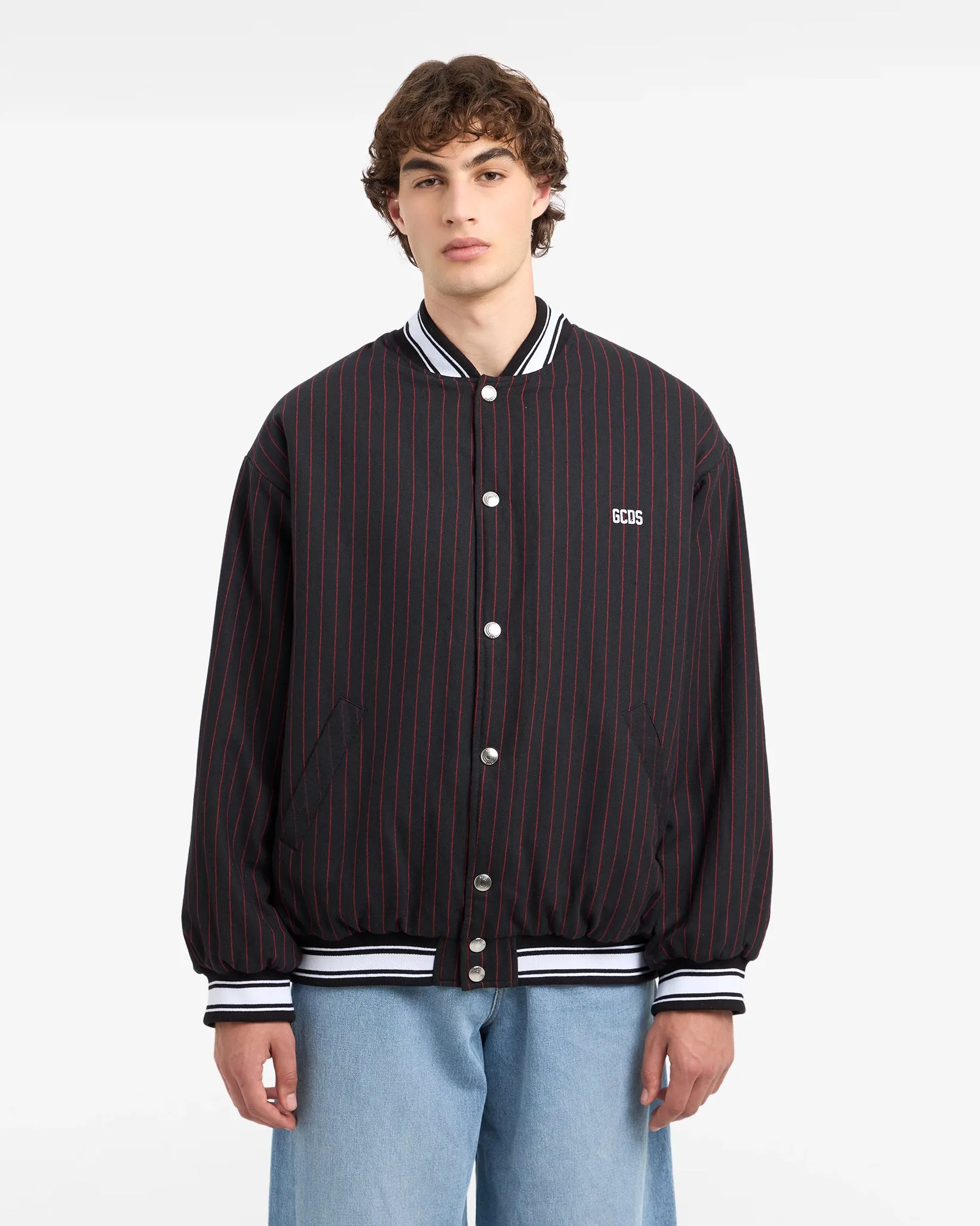 Pinstripe Clown Bomber