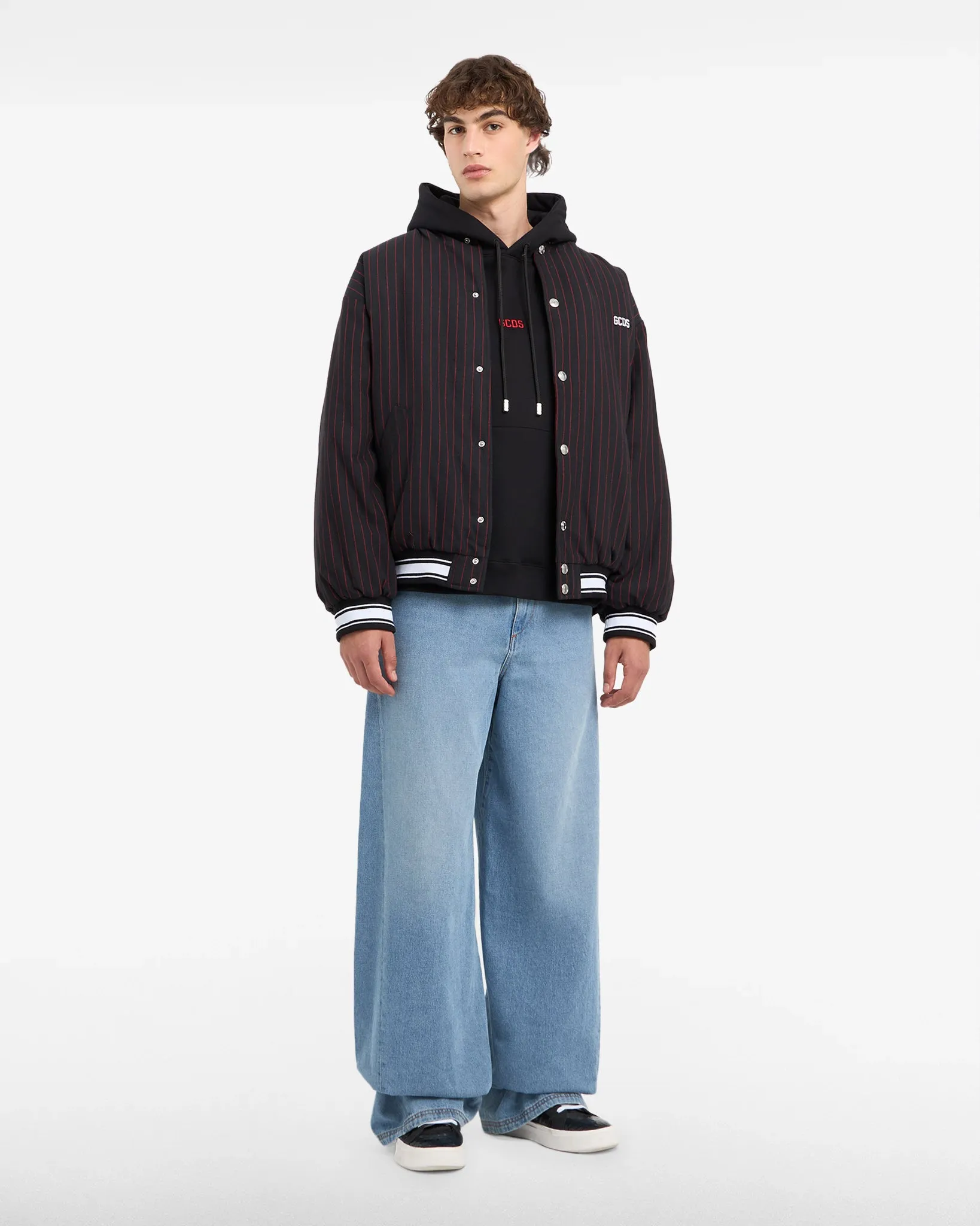 Pinstripe Clown Bomber