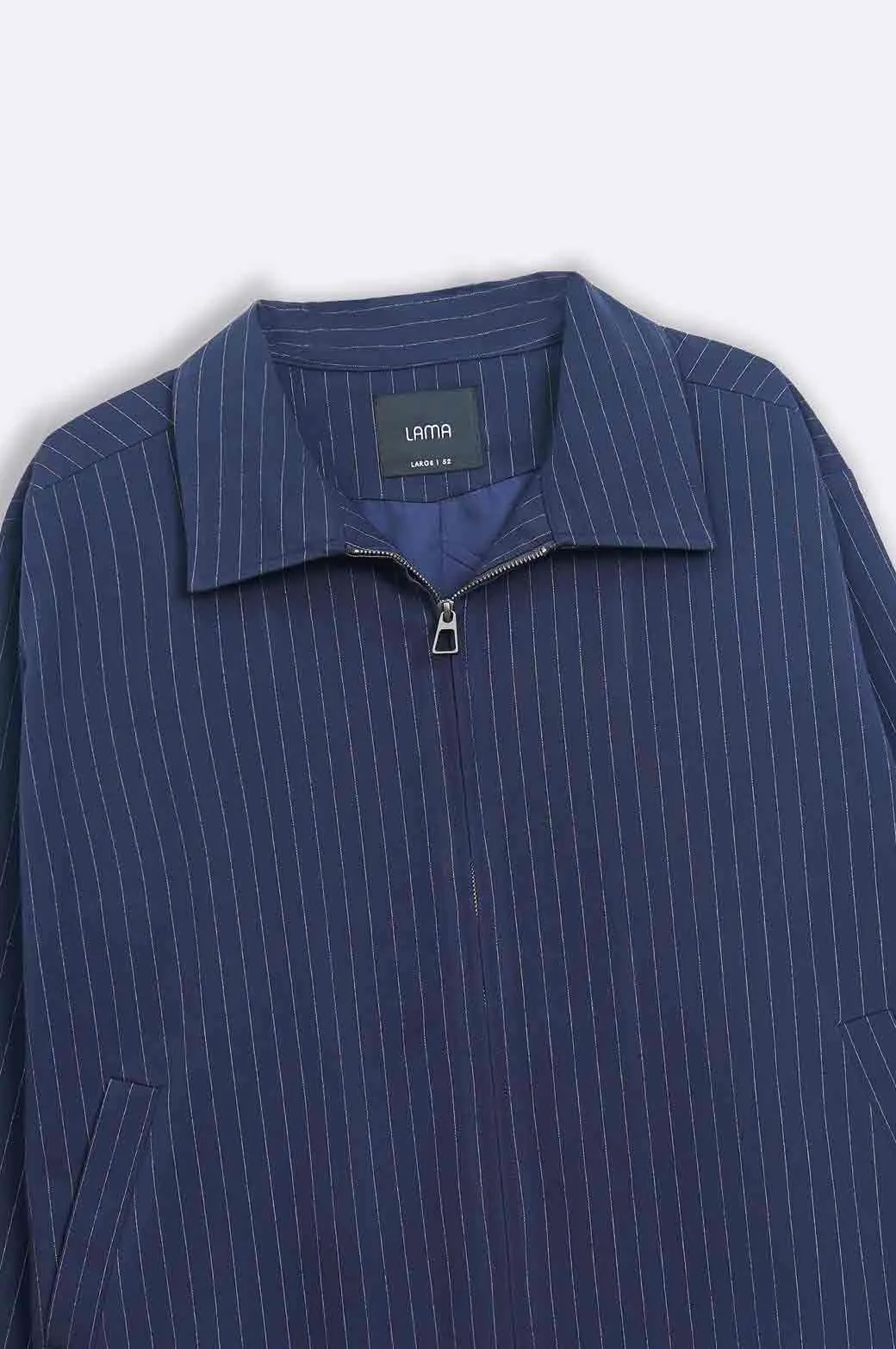 PINSTRIPE ZIPPER JACKET