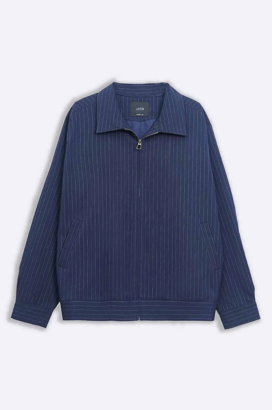 PINSTRIPE ZIPPER JACKET