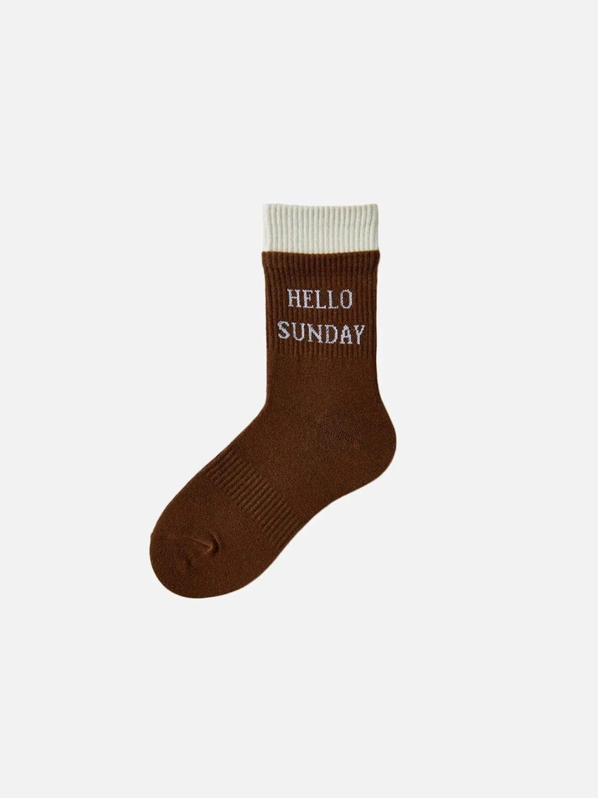 "HELLO SUNDAY" Socks