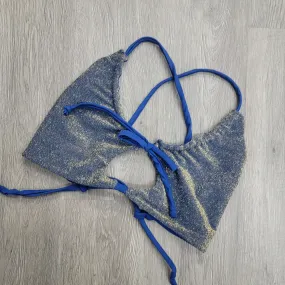  Denim Tube Elastic Band Top