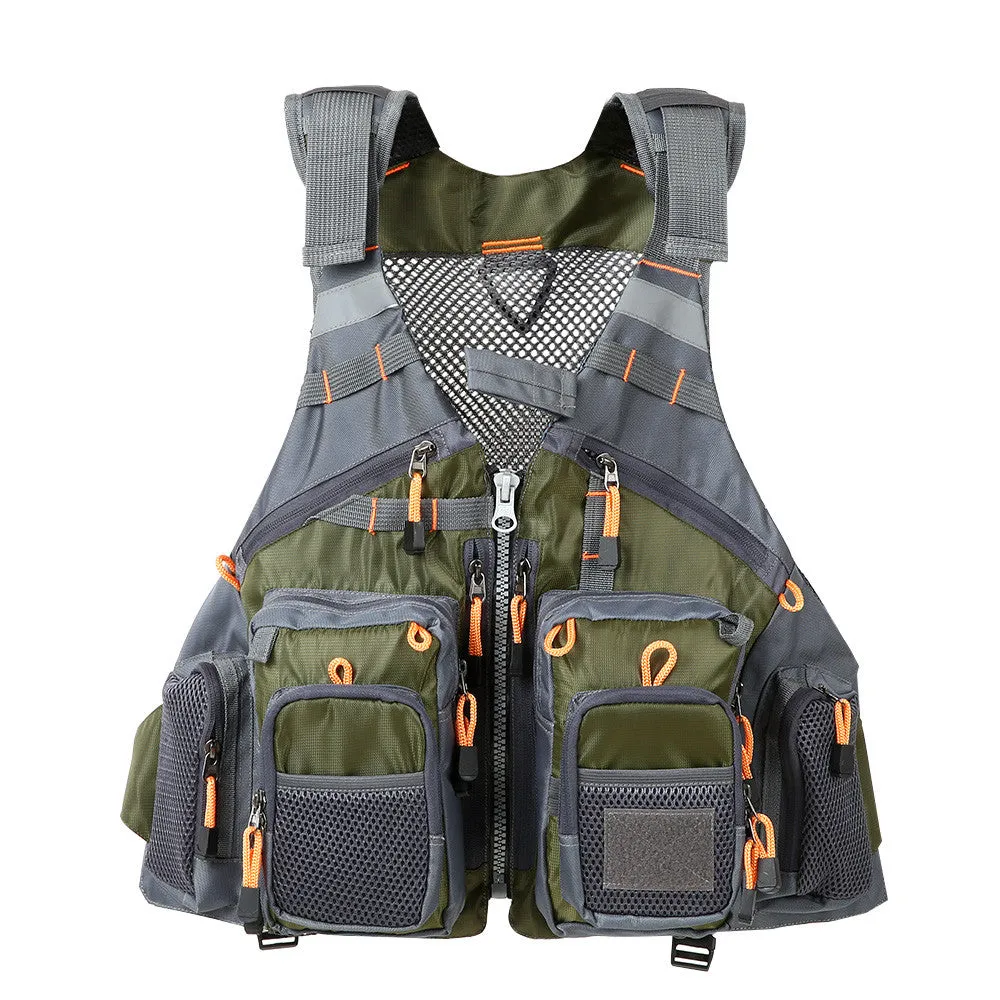 Sidiou Group Outdoor Breathable Padded Fishing Life Vest Bearing Life Safety Jacket Utility Vest