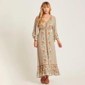 Single Breasted Beach Maxi Dress