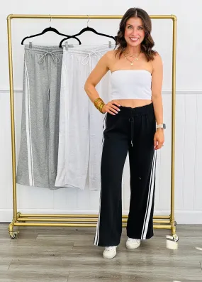 Sporty Side Stripe Pants (Reg.)-3 Colors