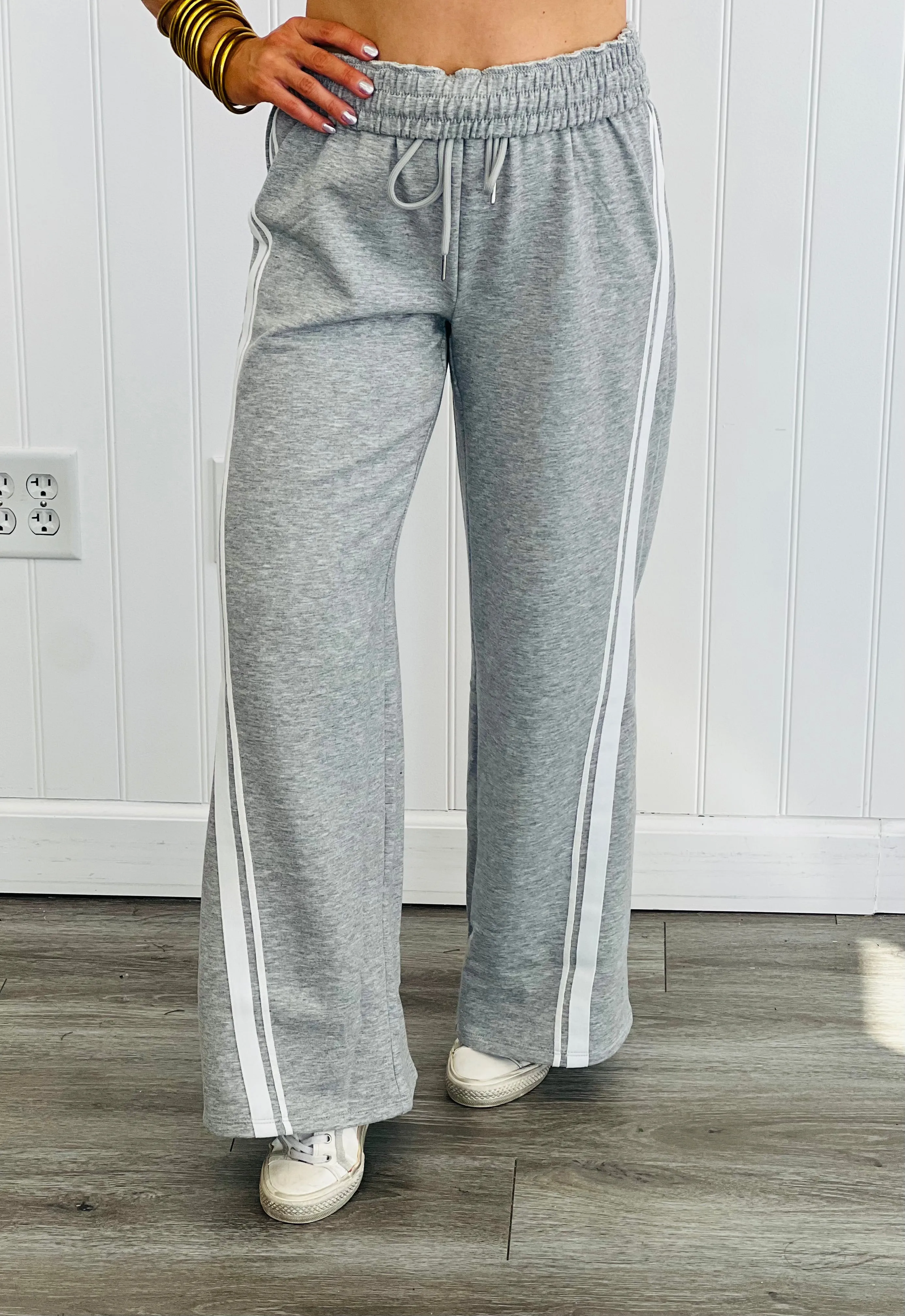 Sporty Side Stripe Pants (Reg.)-3 Colors