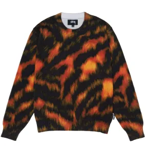 STÜSSY PRINTED FUR SWEATER // TIGER