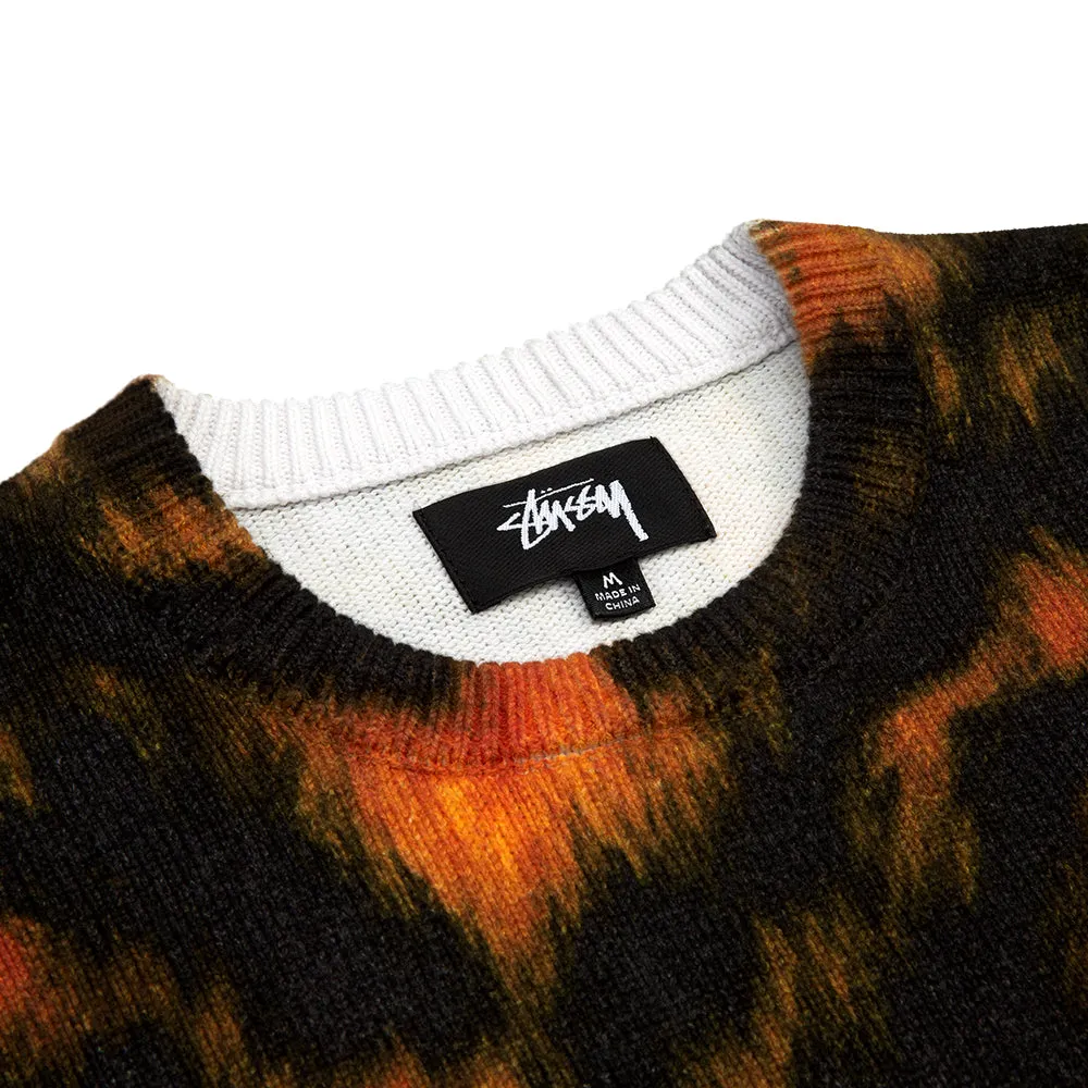 STÜSSY PRINTED FUR SWEATER // TIGER