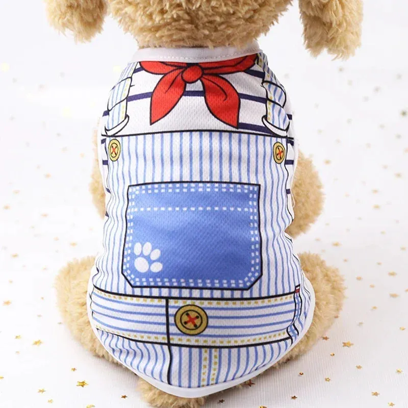 Summer Dog Clothes Puppy Dog Vest Apparel 2024 Chihuahua Breathable Clothing Apparels Clothes for Small Dogs Cats Pet Outfit
