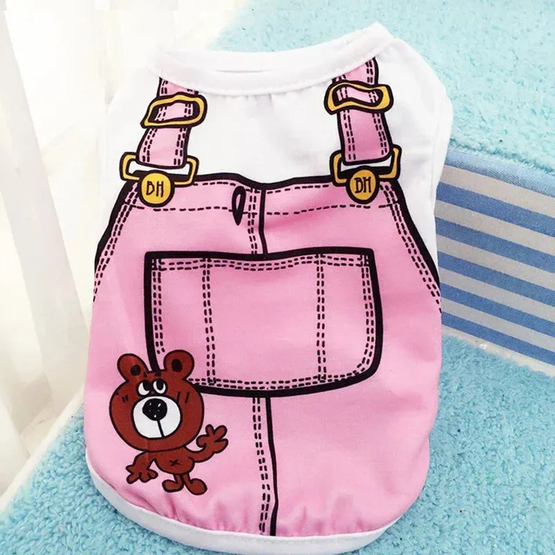 Summer Dog Clothes Puppy Dog Vest Apparel 2024 Chihuahua Breathable Clothing Apparels Clothes for Small Dogs Cats Pet Outfit