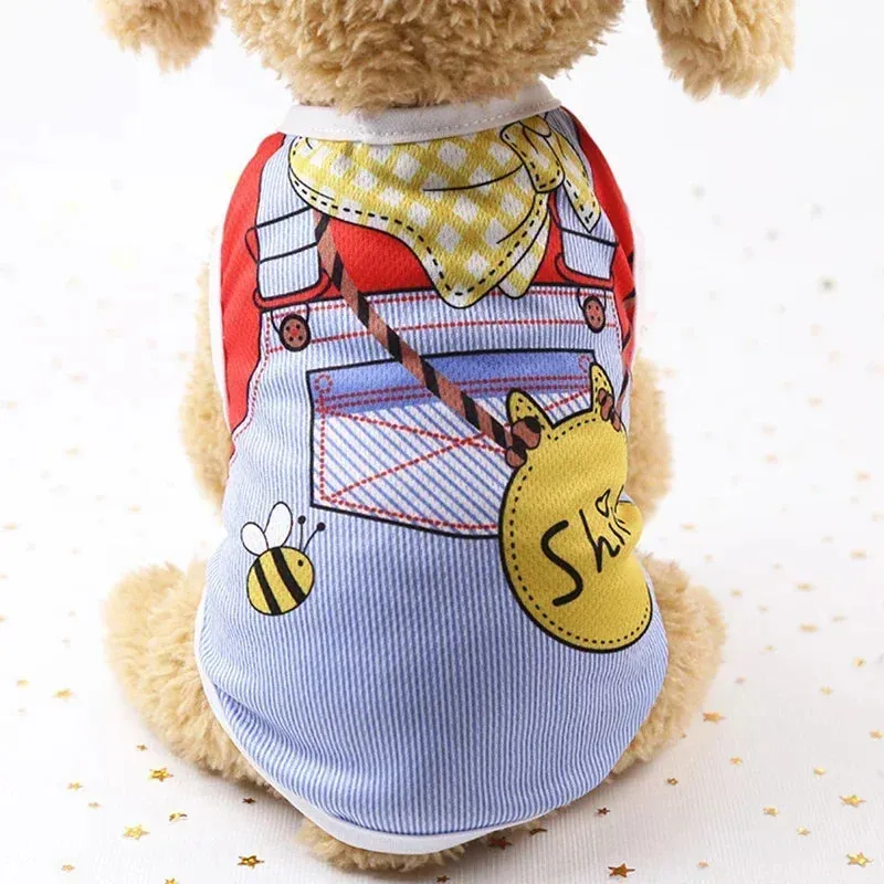 Summer Dog Clothes Puppy Dog Vest Apparel 2024 Chihuahua Breathable Clothing Apparels Clothes for Small Dogs Cats Pet Outfit