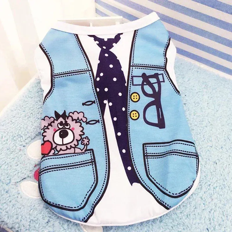Summer Dog Clothes Puppy Dog Vest Apparel 2024 Chihuahua Breathable Clothing Apparels Clothes for Small Dogs Cats Pet Outfit
