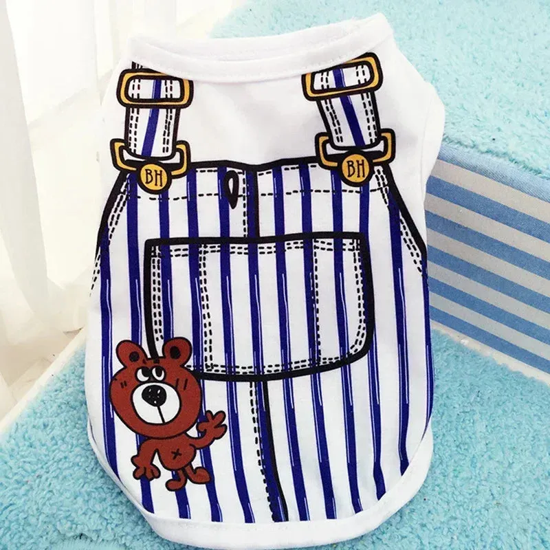 Summer Dog Clothes Puppy Dog Vest Apparel 2024 Chihuahua Breathable Clothing Apparels Clothes for Small Dogs Cats Pet Outfit
