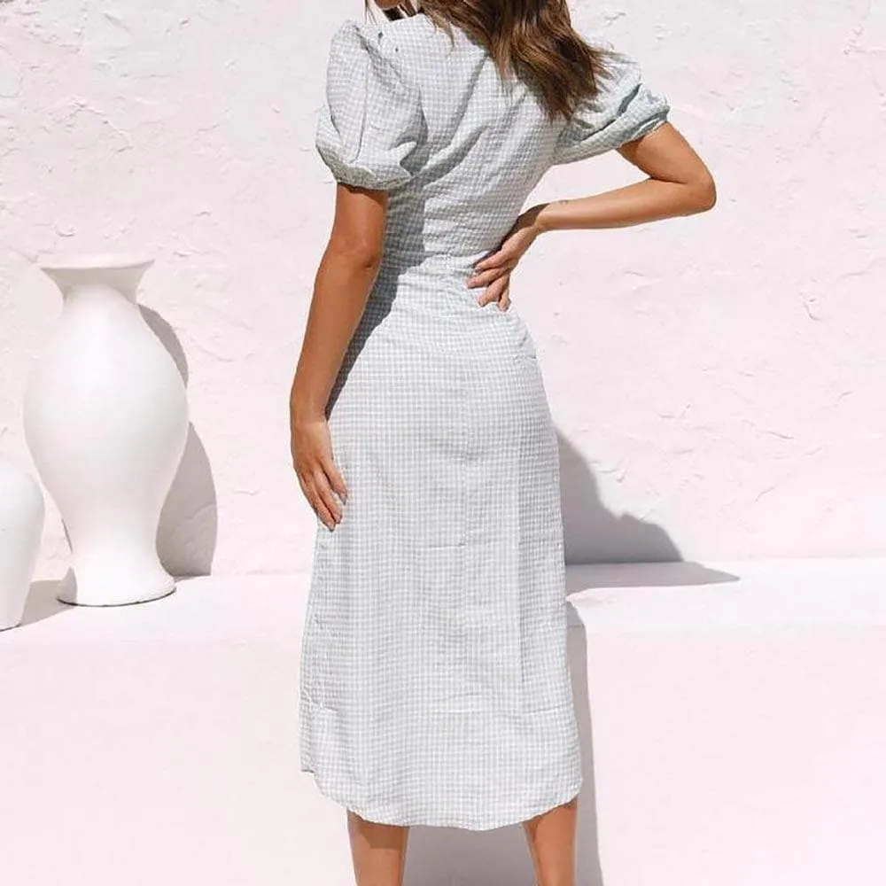 SUMMER SPLIT MIDI DRESS