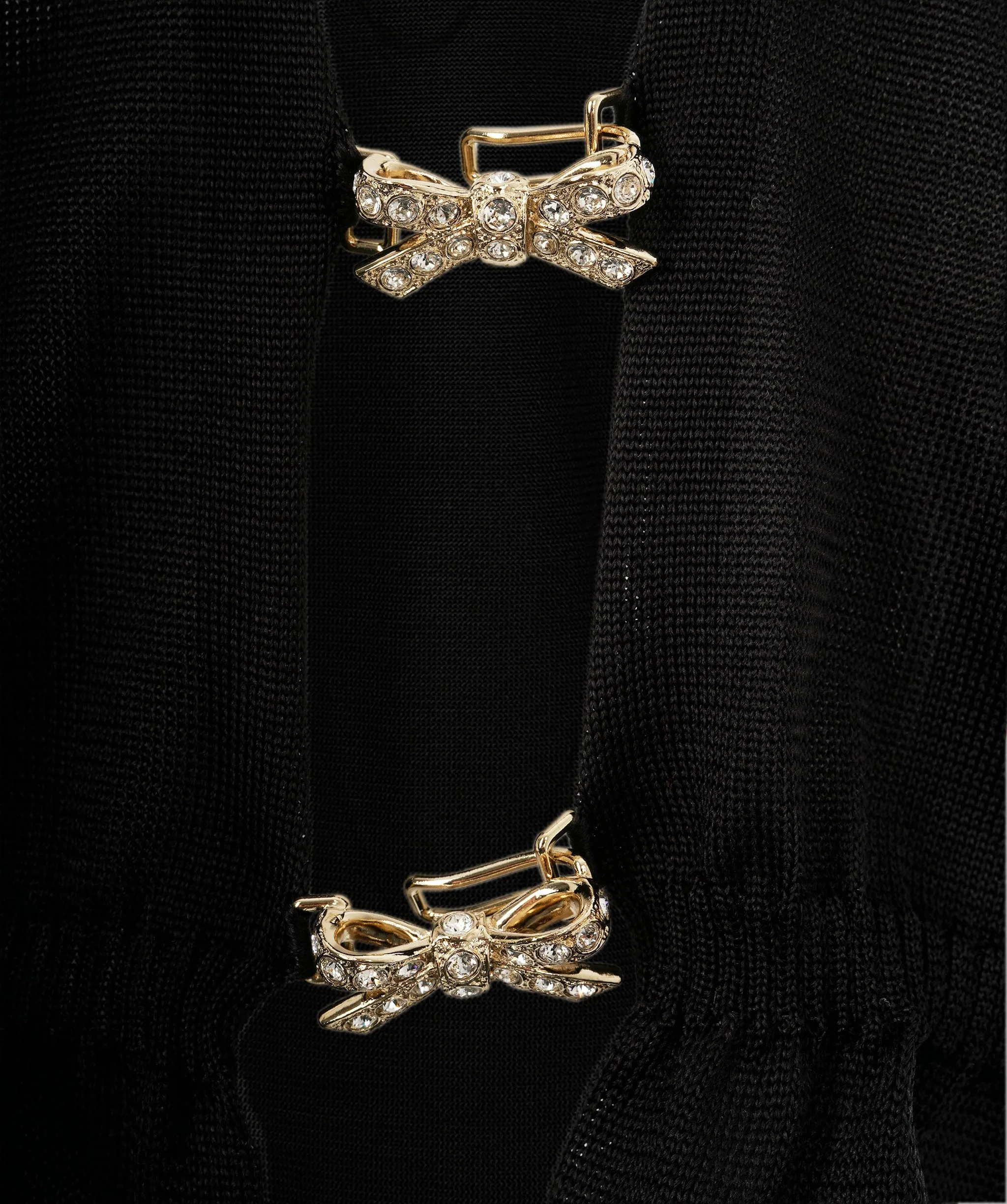 Super Rare Chanel Bow Diamonte CC Cardigan  ALL0767