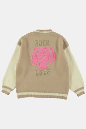 Sweater Gebreid Tijger - Camel