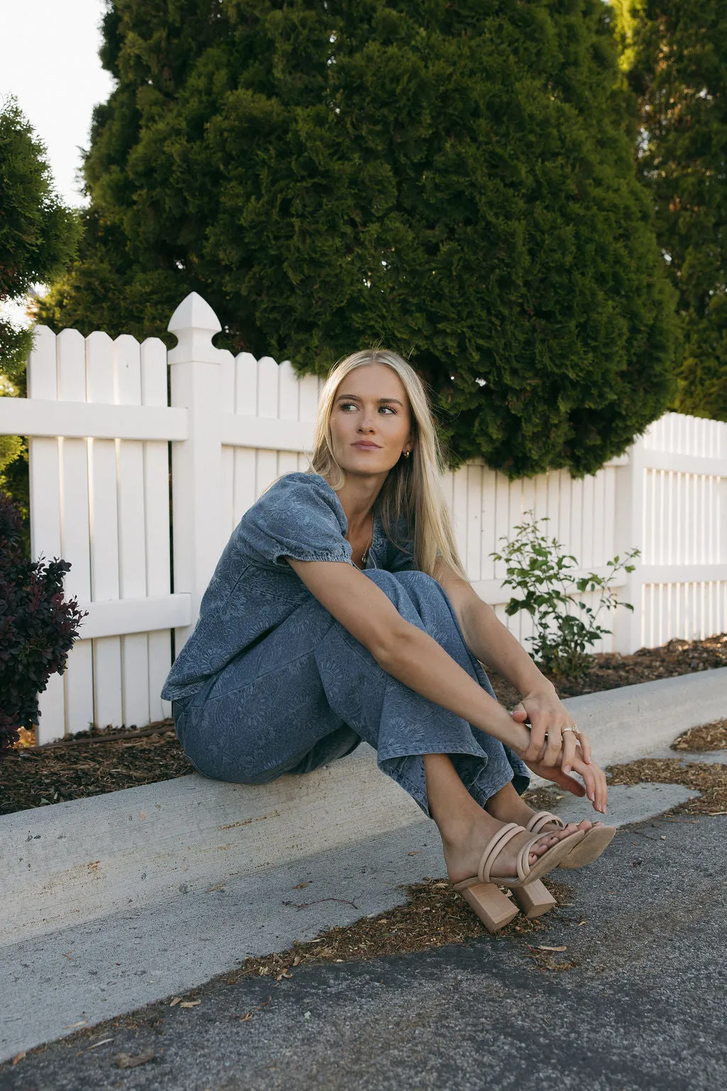 Tess Top-Denim