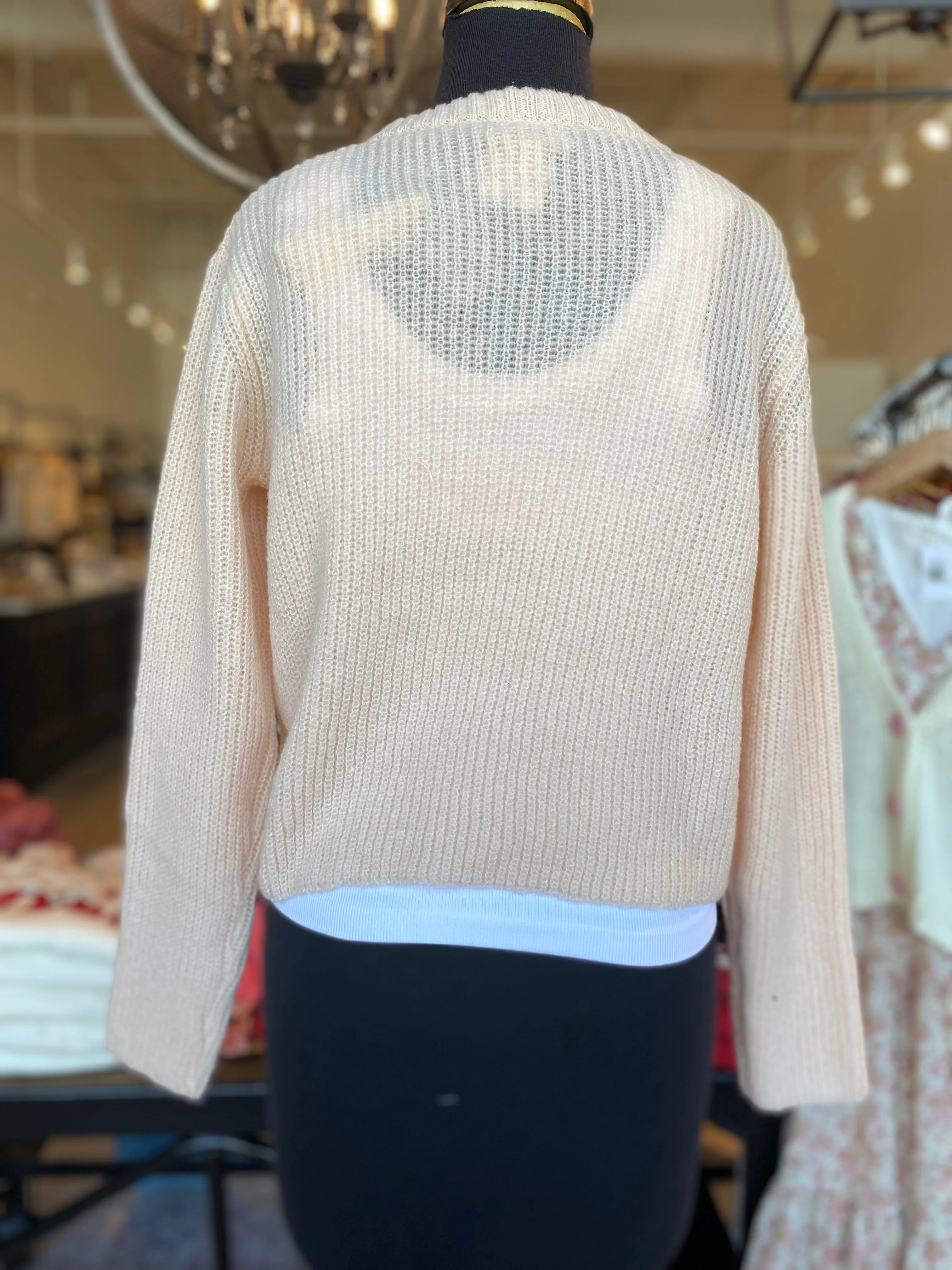 The Halle Ribbon Tie Cardigan