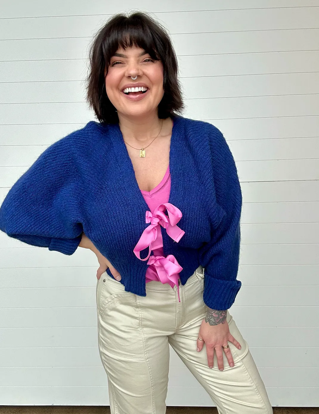 The Lorraine Bow Front Cardigan