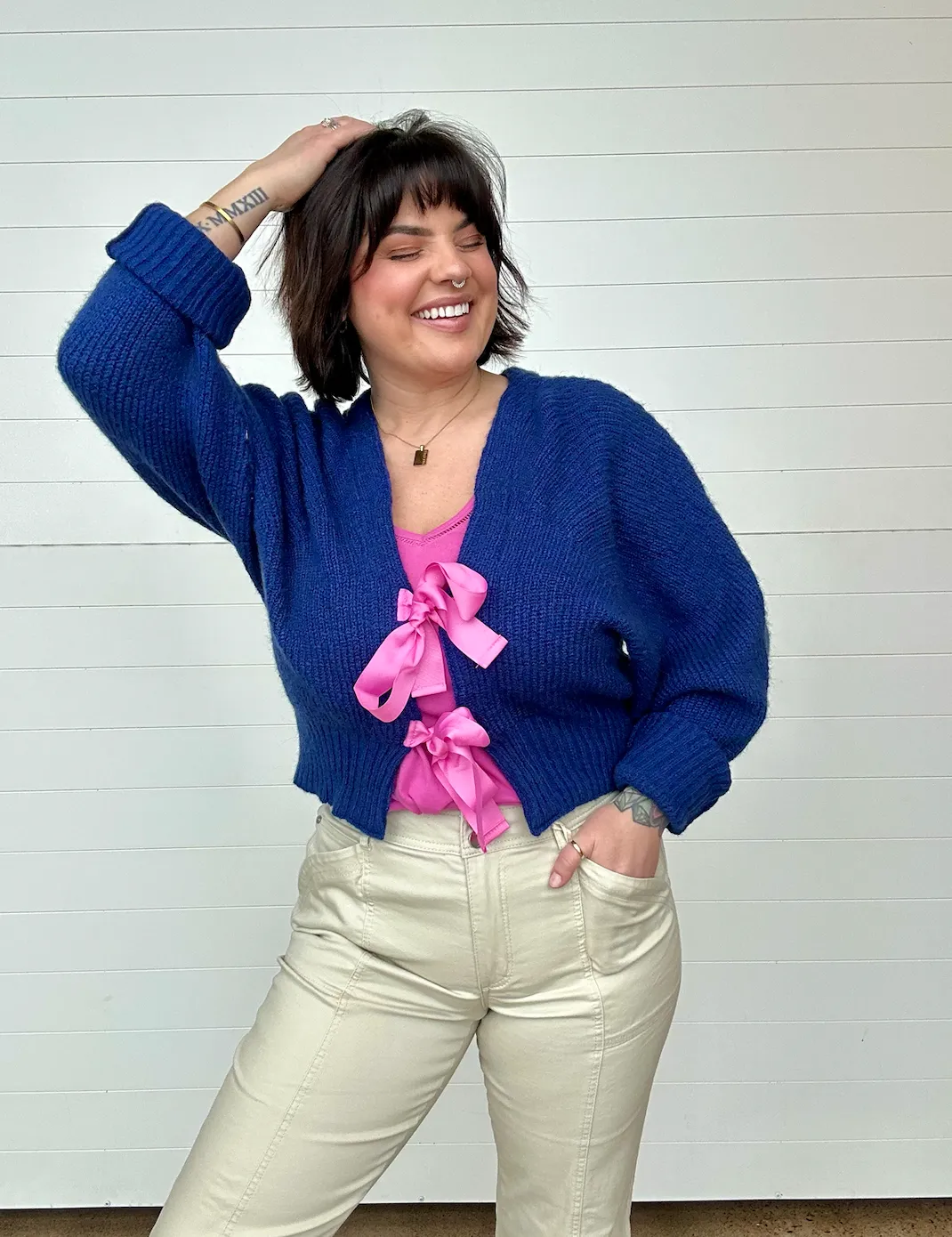 The Lorraine Bow Front Cardigan