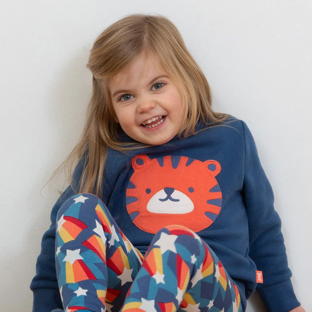 Tiger appliqué sweatshirt
