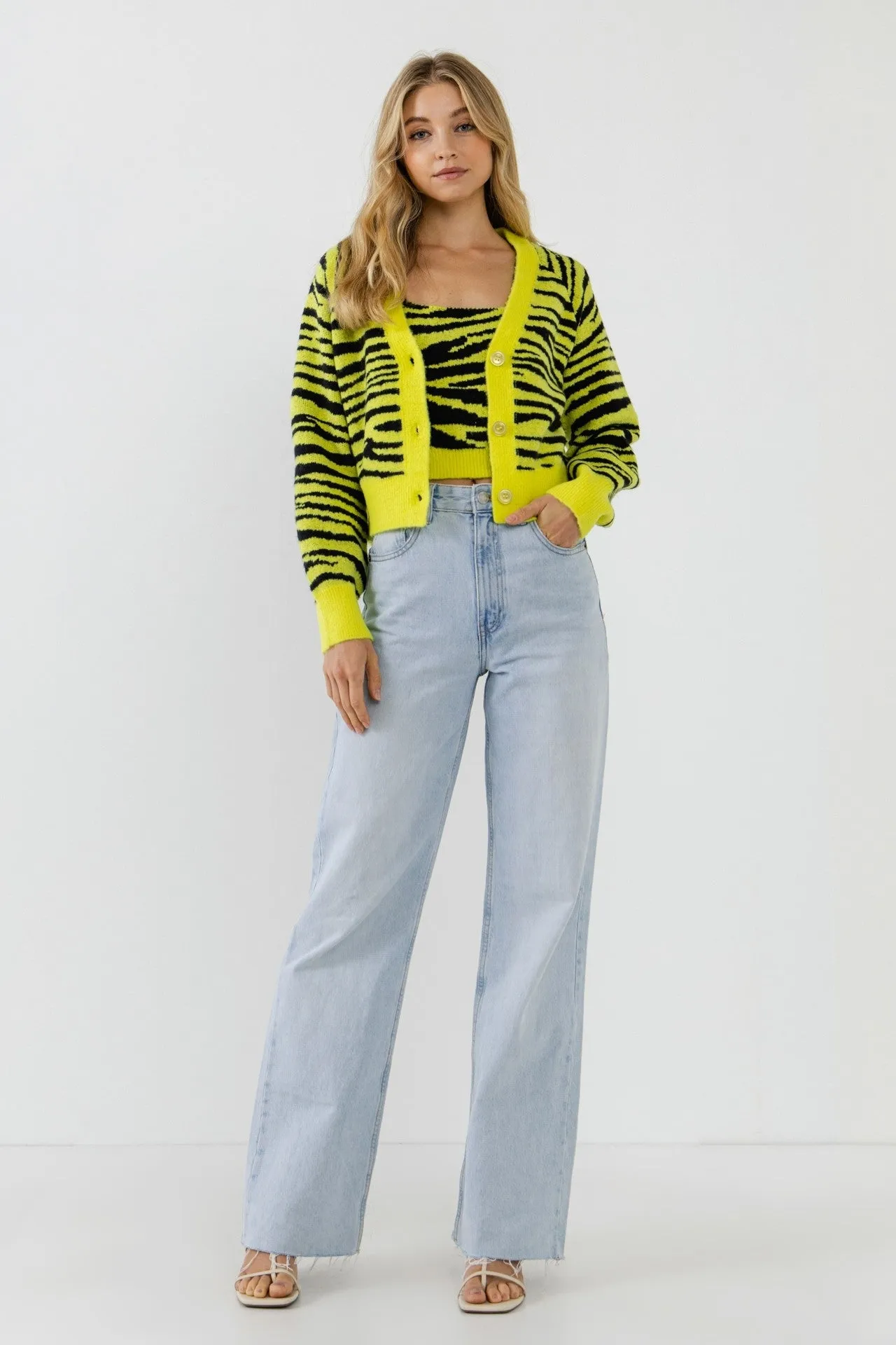 Tiger Knit Cardigan