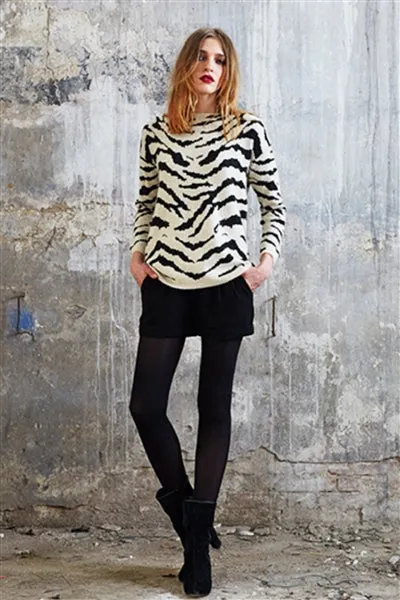 Tiger Stripes Jacquard Sweater