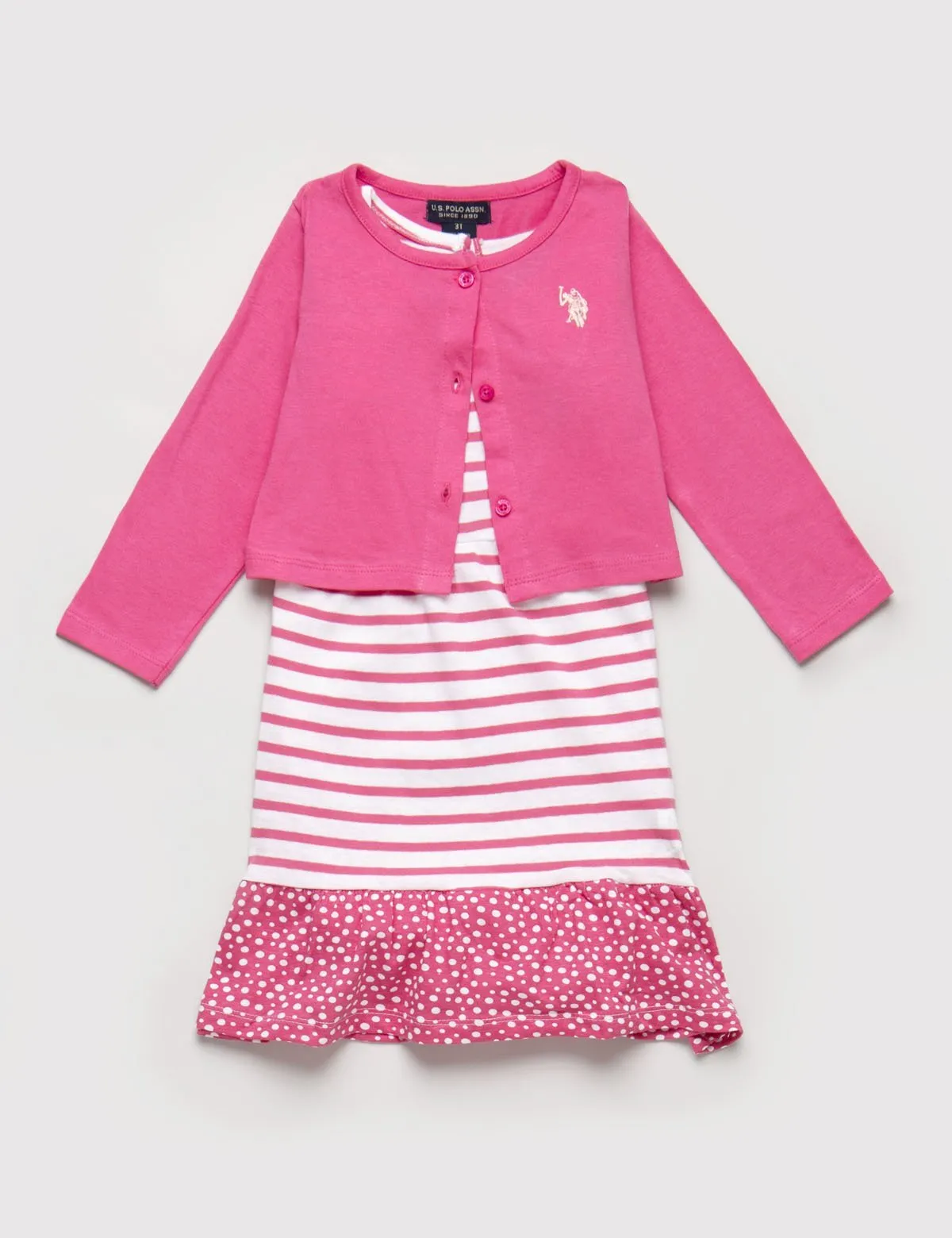 Toddler 2 Piece Set - Dress & Cardigan