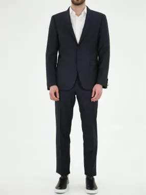 Tonello Blue Wool Pinstripe Suit