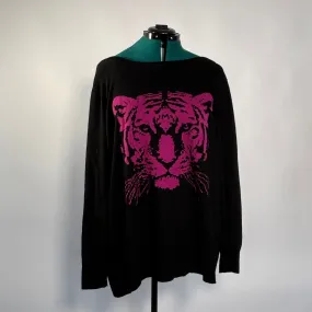 Torrid Black and Pink Tiger Sweater
