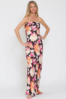 Tube Tie Back Maxi Dress