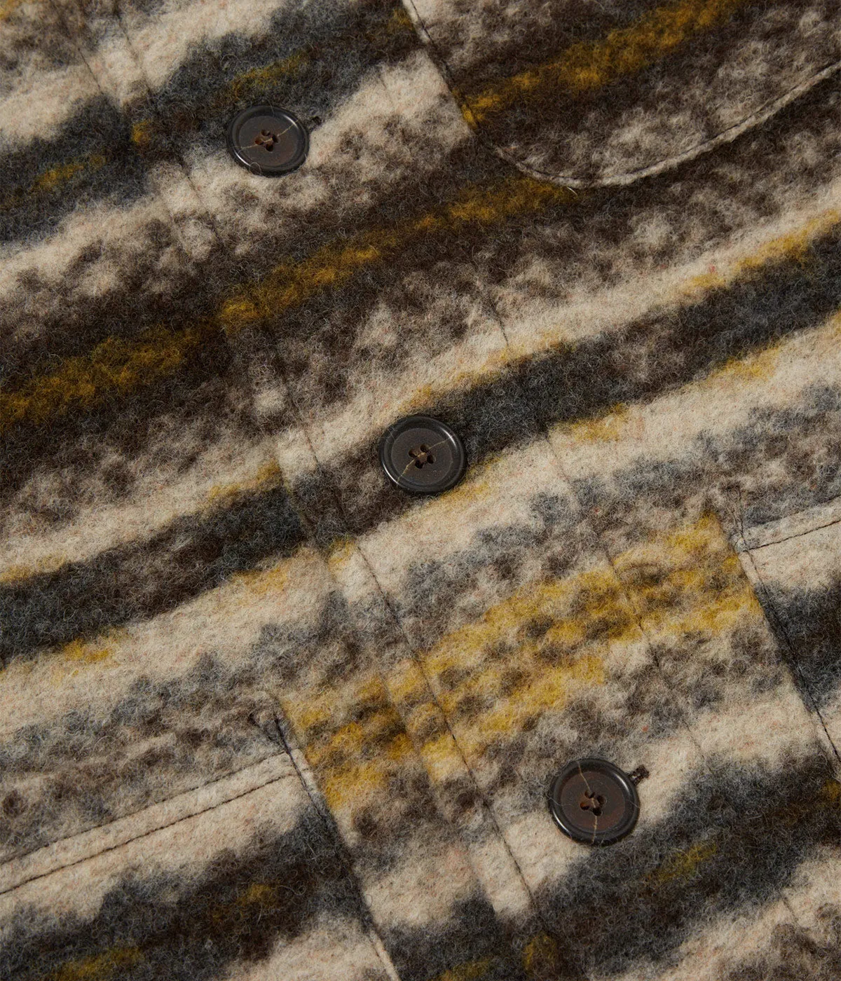 UNIVERSAL WORKS NEW YORK CARDIGAN MERINO MIX FAIRISLE