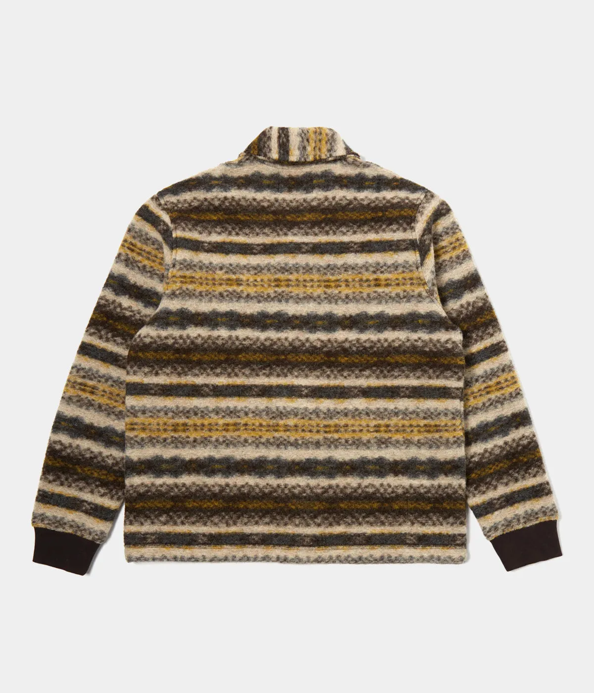 UNIVERSAL WORKS NEW YORK CARDIGAN MERINO MIX FAIRISLE