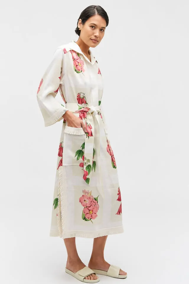 VERANDAH FLORAL LONG TUNIC DRESS