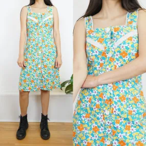 Vintage 60s floral Dress size S