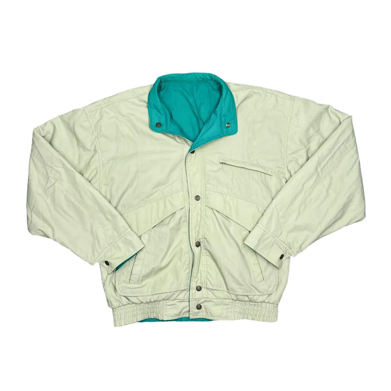 Vintage 90's MASTER Classic Lightly Padded Reversible Windbreaker Jacket